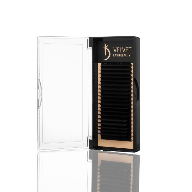 Вії для нарощування Velvet Lash Beauty 0.10 СС Mix (20 рядів, довжина 6-15)